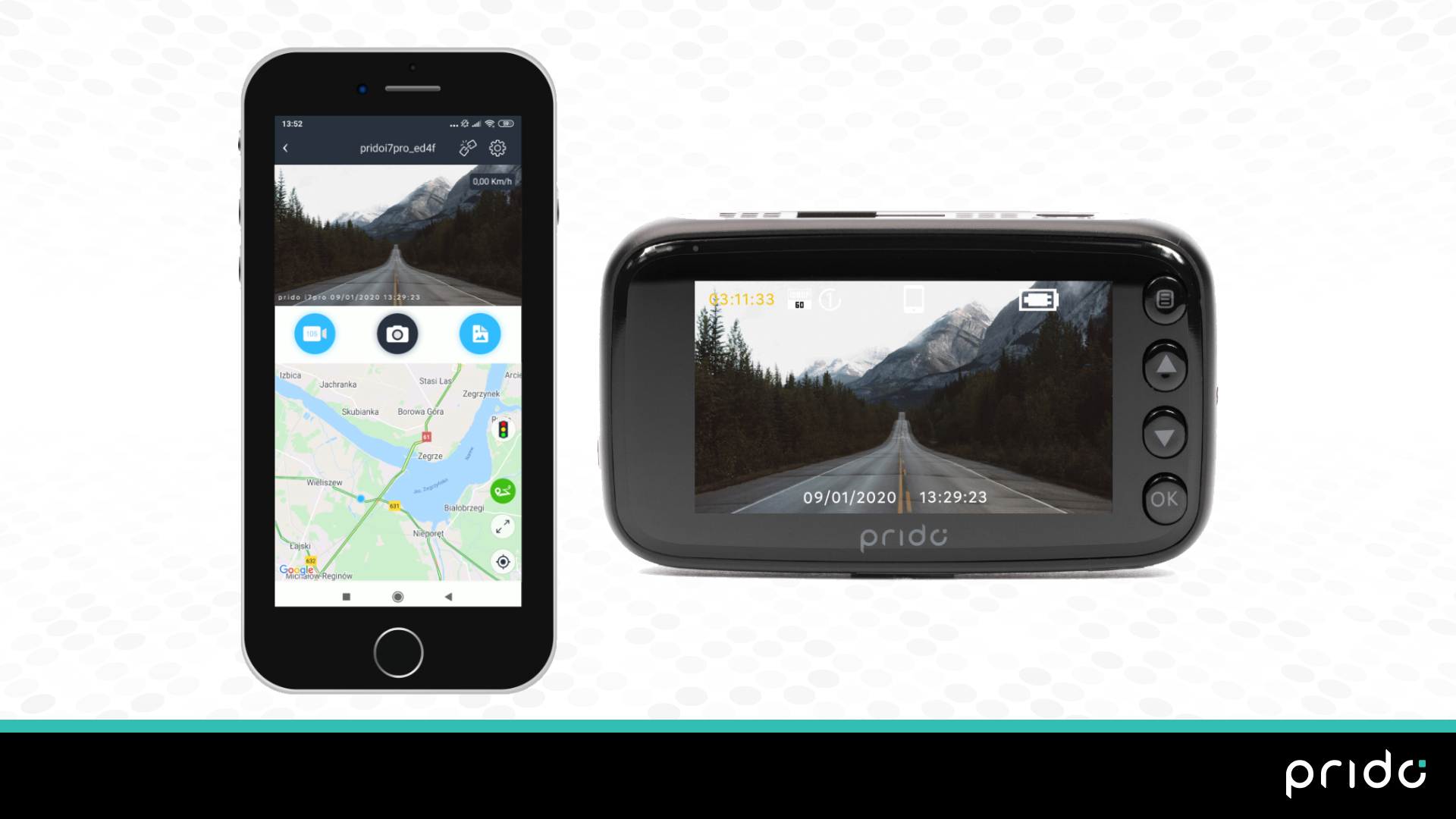 Podłączenie wideorejestratora Prido do aplikacji mobilnej