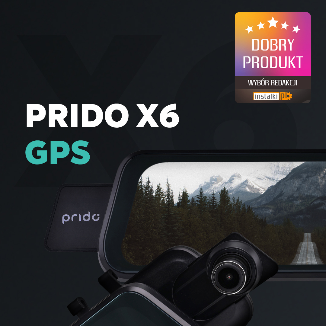 Prido X6 GPS wyróżnione jako Dobry Produkt przez Instalki.pl