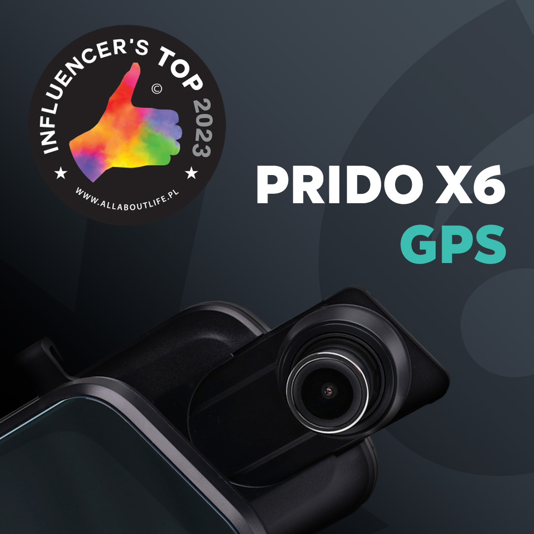 Nagroda w X edycji plebiscytu Influencer's TOP dla kamery Prido X6 GPS